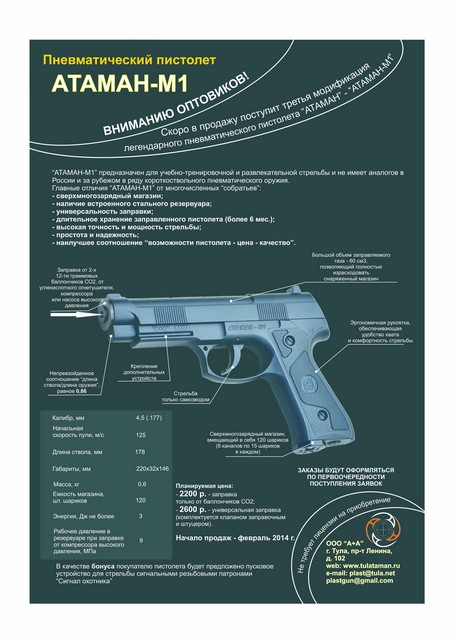 атаман-м1 описание